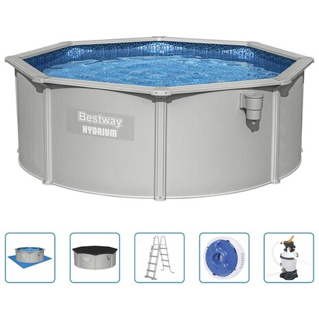 Bestway Framezwembad Hydrium bovengronds rond 360x120 cm 2