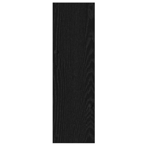 Wand Schoenenkasten Zwart eiken 60 x 18 x 60 cm Bewerkt hout 6