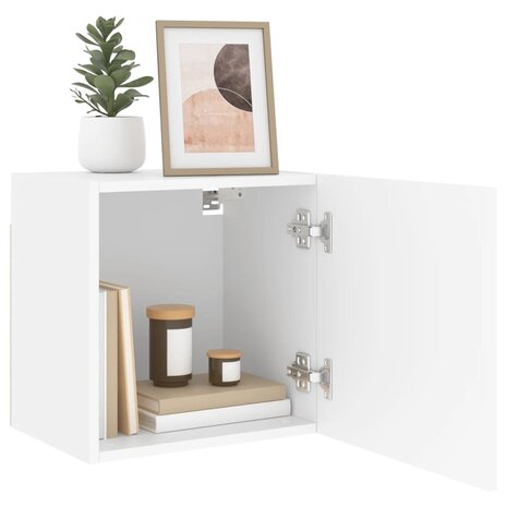Tv-wandmeubel 40,5x30x40 cm bewerkt hout wit 5