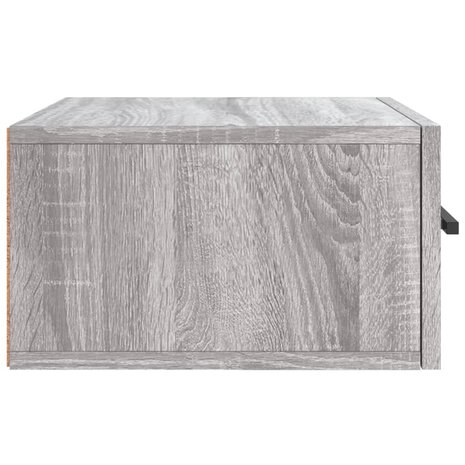 Nachtkastje wandgemonteerd 35x35x20 cm grijs sonoma eikenkleur 7