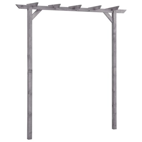 Pergola 200x40x205 cm geïmpregneerd grenenhout grijs 1