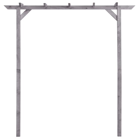 Pergola 200x40x205 cm geïmpregneerd grenenhout grijs 2