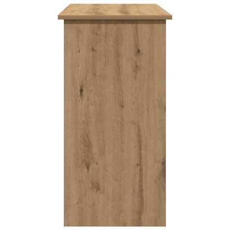 Bureau 80x40x75 cm bewerkt hout artisanaal eikenkleurig 5