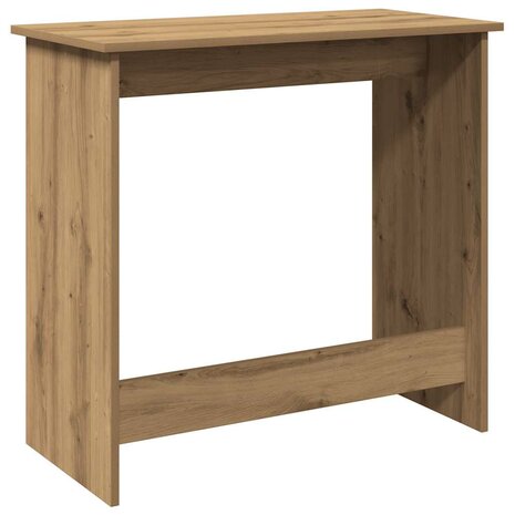 Bureau 80x40x75 cm bewerkt hout artisanaal eikenkleurig 6
