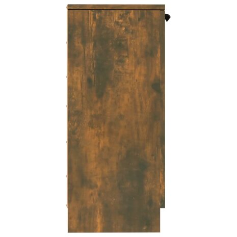 Dressoir 30x30x70 cm bewerkt hout gerookt eikenkleurig 7