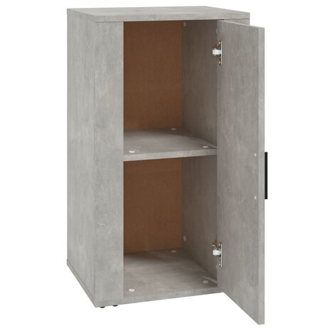 Dressoir 40x33x70 cm bewerkt hout betongrijs 4