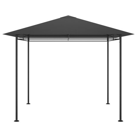 Prieel 180 g/m² 3x3x2,7 m antracietkleurig 2