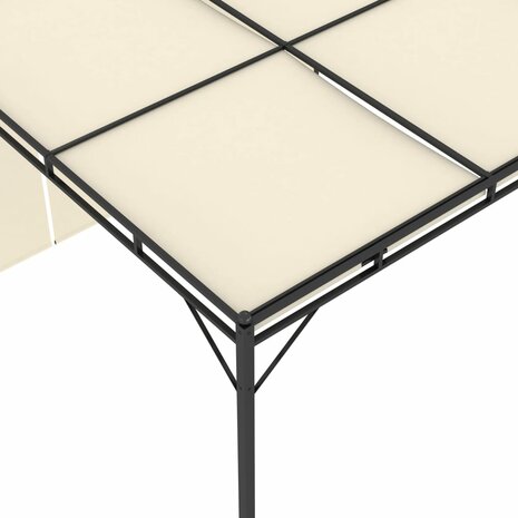Tuinprieel met zijgordijn 3x3x2,25 m crème 7