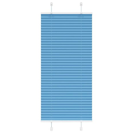Plissé rolgordijn 65x100 cm stofbreedte 64,4 cm polyester blauw 1