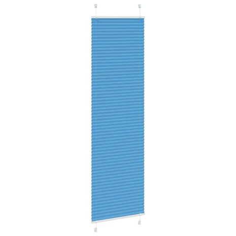 Plissé rolgordijn 55x200 cm stofbreedte 54,4 cm polyester blauw 3