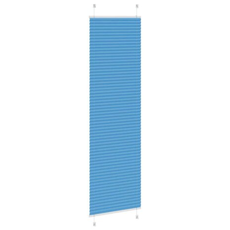Plissé rolgordijn 55x200 cm stofbreedte 54,4 cm polyester blauw 4