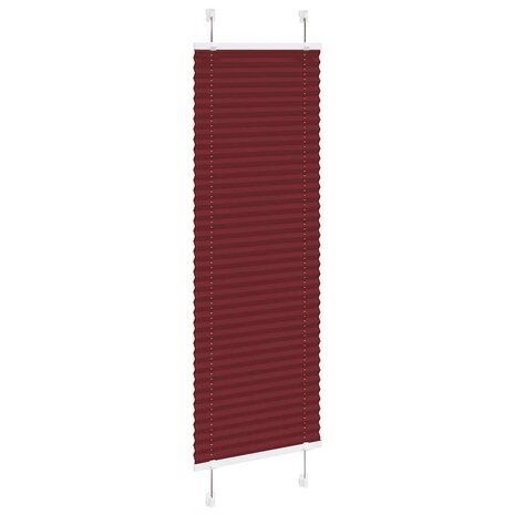 Plissé rolgordijn 50x150 cm stofbreedte 49,4 cm bordeauxrood 3