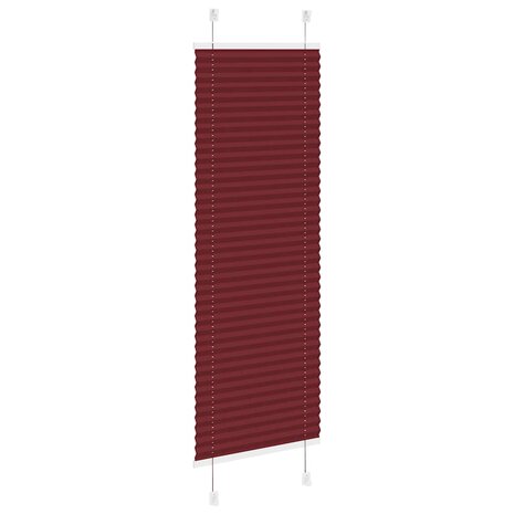 Plissé rolgordijn 50x150 cm stofbreedte 49,4 cm bordeauxrood 4