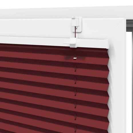 Plissé rolgordijn 50x150 cm stofbreedte 49,4 cm bordeauxrood 9