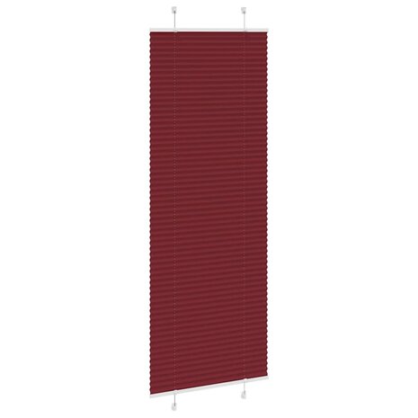Plissé rolgordijn 75x200 cm stofbreedte 74,4 cm bordeauxrood 3