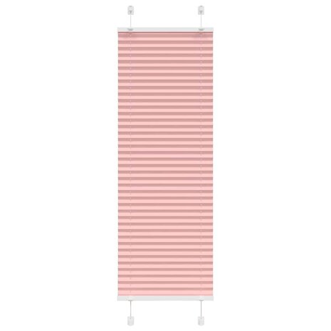 Plissé rolgordijn 45x100 cm stofbreedte 44,4 cm polyester roze 1