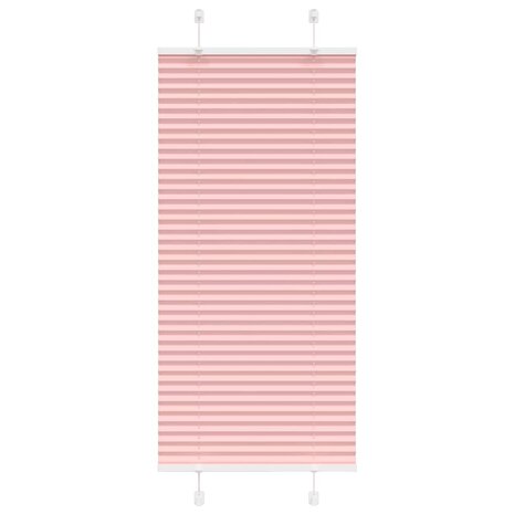 Plissé rolgordijn 55x150 cm stofbreedte 54,4 cm polyester roze 1