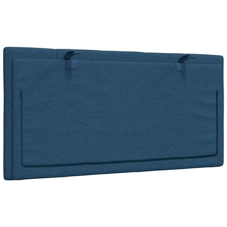 Hoofdbordkussen "Hanko" 100 cm stof blauw 6