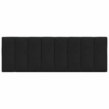 Hoofdbordkussen "Hanko" 120 cm stof zwart 4