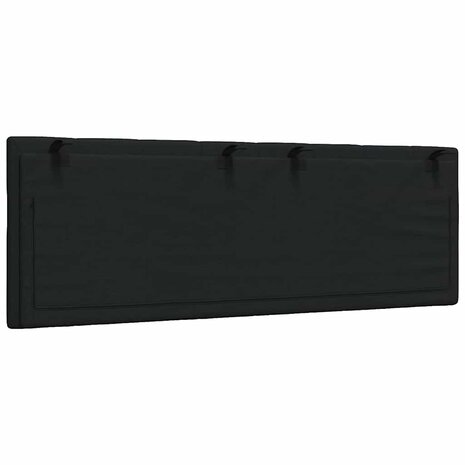 Hoofdbordkussen "Hanko" 120 cm stof zwart 6