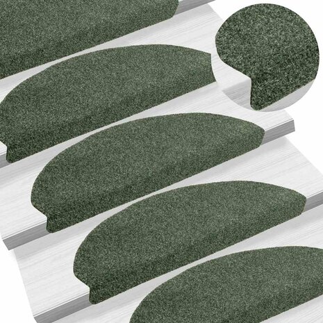 Trapmatten zelfklevend 5 st 65x21x4 cm naaldvilt groen 1
