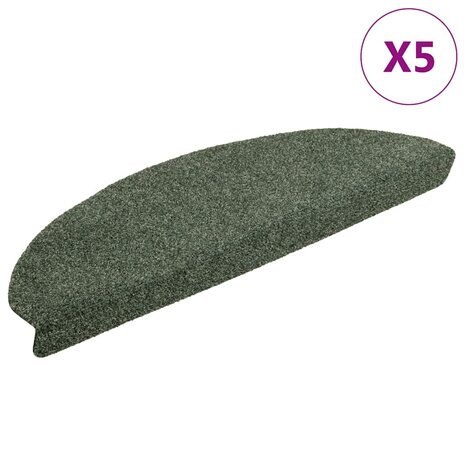 Trapmatten zelfklevend 5 st 65x21x4 cm naaldvilt groen 2