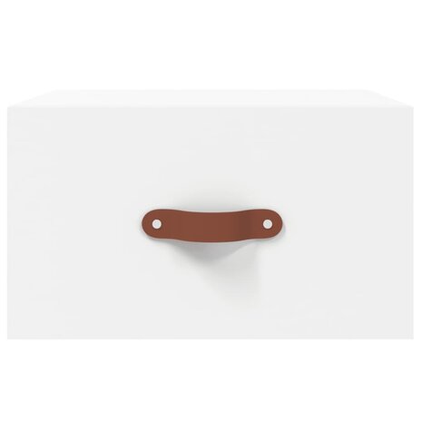 Nachtkastje wandgemonteerd 35x35x20 cm wit 5