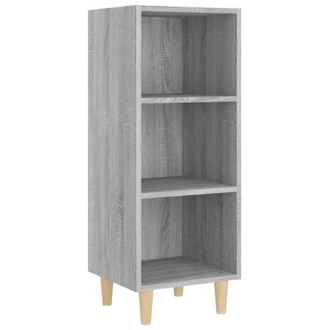 Dressoir 34,5x32,5x90 cm bewerkt hout grijs sonoma eikenkleurig 2