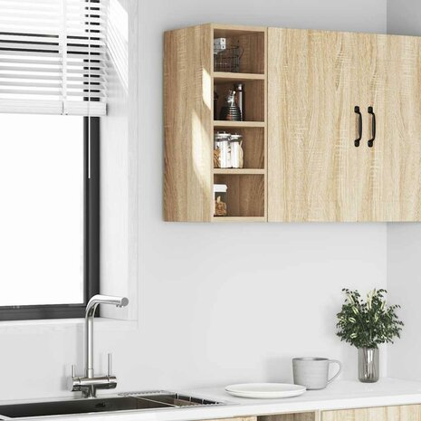 Hangkast 20x29,5x60 cm bewerkt hout sonoma eikenkleurig 3
