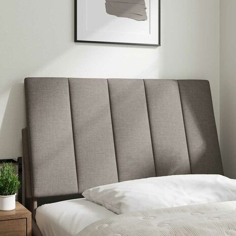 Hoofdbordkussen "Hanko" 80 cm stof taupe 2