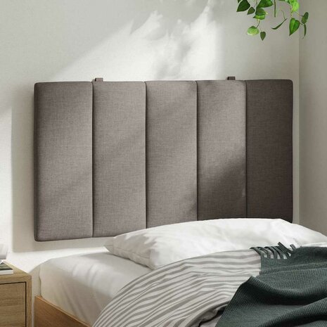 Hoofdbordkussen "Hanko" 80 cm stof taupe 3