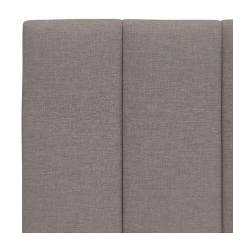 Hoofdbordkussen "Hanko" 80 cm stof taupe 7