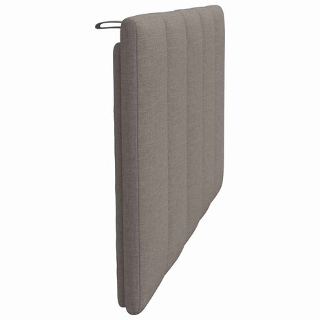 Hoofdbordkussen "Hanko" 90 cm stof taupe 5
