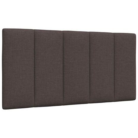 Hoofdbordkussen "Hanko" 100 cm stof donkerbruin 1