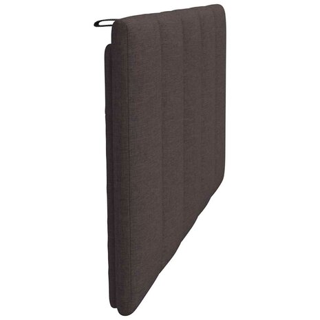 Hoofdbordkussen "Hanko" 100 cm stof donkerbruin 5