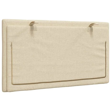 Hoofdbordkussen "Hanko" 80 cm stof crèmekleurig 6