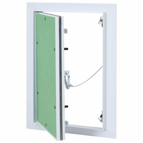 Toegangspaneel 200x300 mmmet aluminium frame en gipsplaat 1