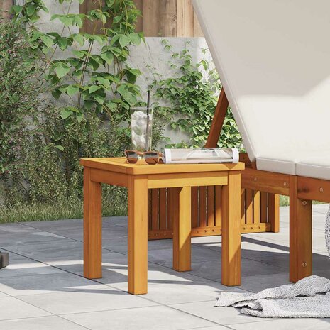 Tuin bijzettafel 35x35x34 cm van massief acaciahout 1