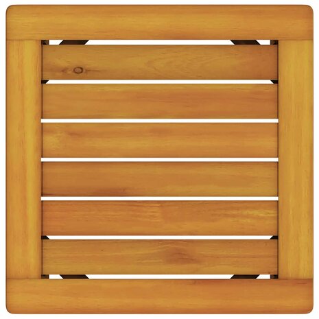 Tuin bijzettafel 35x35x34 cm van massief acaciahout 6