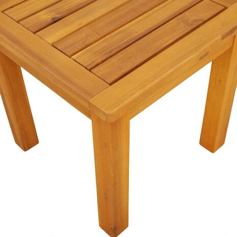 Tuin bijzettafel 35x35x34 cm van massief acaciahout 7