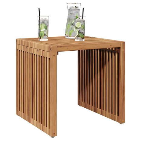 Tuin Bijzettafel 45x42,5x45 cm van Massief Teakhout 2
