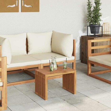 Tuin Bijzettafel 50x32,5x35 cm Massief Teakhout 3