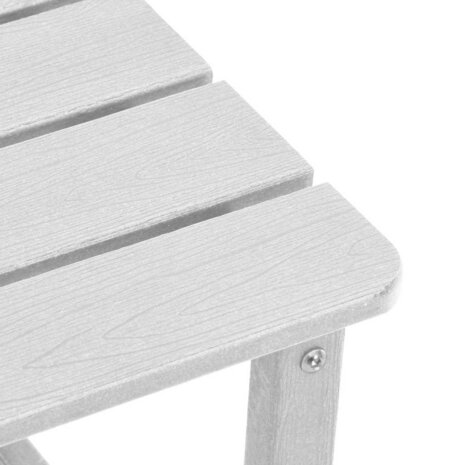 Adirondack Bijzettafel Wit 38x38x45 cm HDPE 8