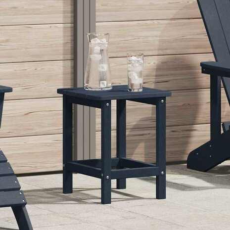 Adirondack Bijzettafel Marineblauw 38x38x46 cm HDPE 1