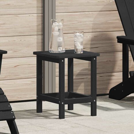 Adirondack Bijzettafel Zwart 38x38x45 cm HDPE 1