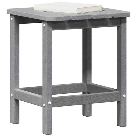 Adirondack Bijzettafel Lichtgrijs 38x38x45 cm HDPE 2