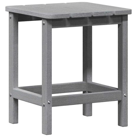 Adirondack Bijzettafel Lichtgrijs 38x38x45 cm HDPE 6