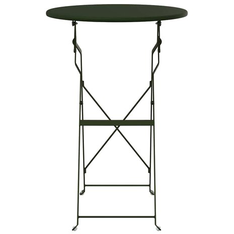 Bistrotafel Ø50x71 cm gepoedercoat staal donkergroen 3