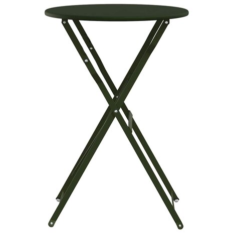 Bistrotafel Ø50x71 cm gepoedercoat staal donkergroen 4
