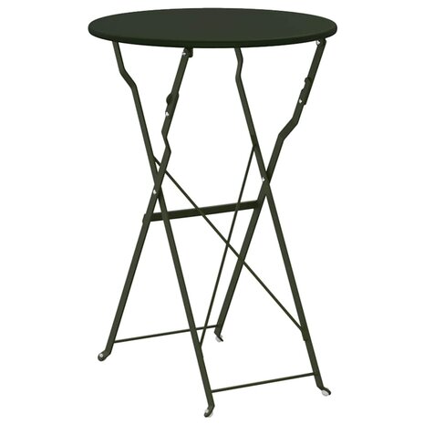 Bistrotafel Ø50x71 cm gepoedercoat staal donkergroen 5